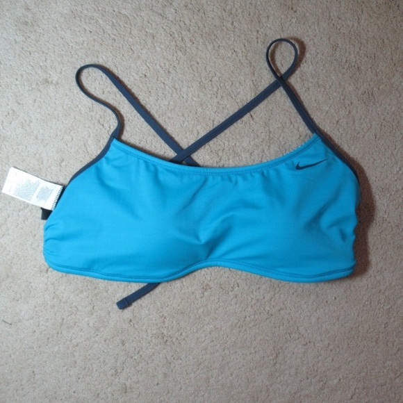 Relist 7/8❌Nike REVERSIBLE bikini top solid & pattern size M XL - Picture 6 of 12